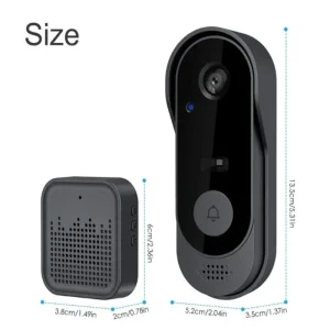 Wireless HD Video Doorbell – Long Battery Life & Two-Way Audio