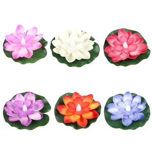 Colorful LED Lily Light – Floating Waterproof Pool Lantern