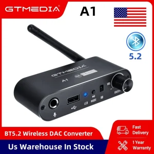 Wireless Audio Converter – Bluetooth 5.2, AUX/RCA