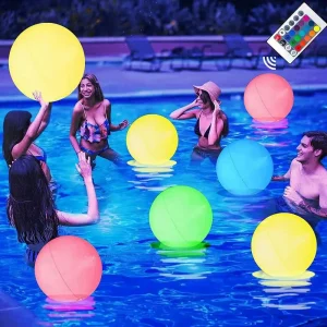 LED Inflatable Pool Ball – Glow Light for Parties